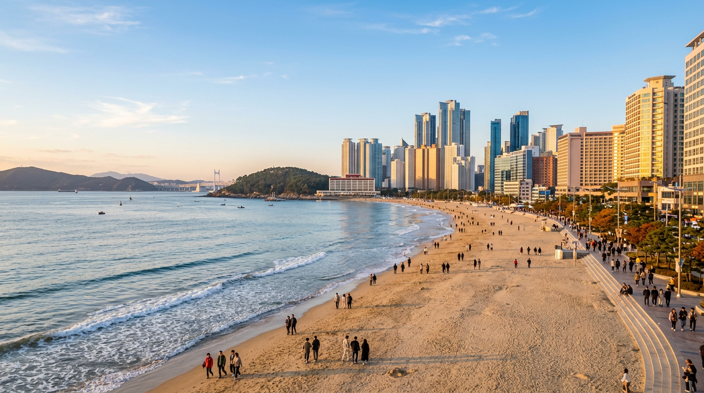 海云台海滩